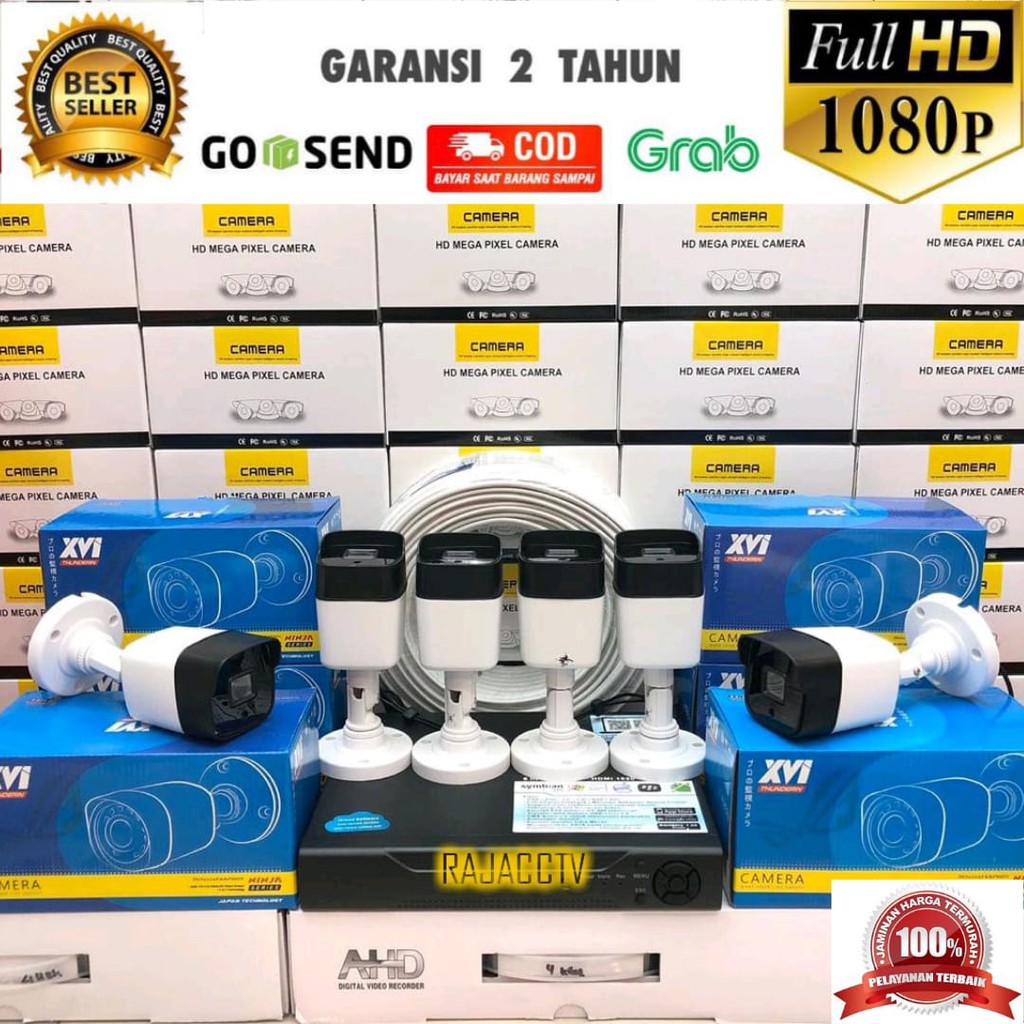 PAKET CCTV 8CHANNEL 6CAMERA 6CHANEL 6KAMERA 5MP IC SONY FULL HD 1080P KOMPLIT TINGGAL PASANG