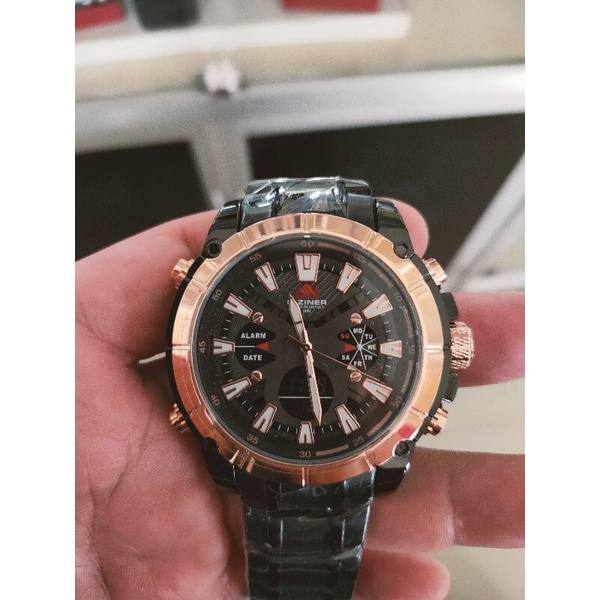 Jam Tangan DZiner DZ 8258 Double Time Rantai Cowok