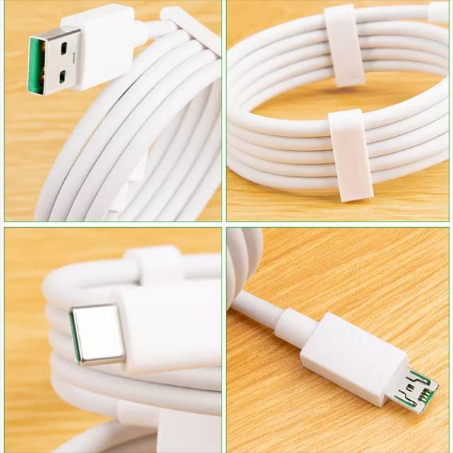 Kabel Data OPPO VOOC F1 F3 F5 F7 F9 F11 Cable Micro USB Support Fast Charger Charging Original 100%