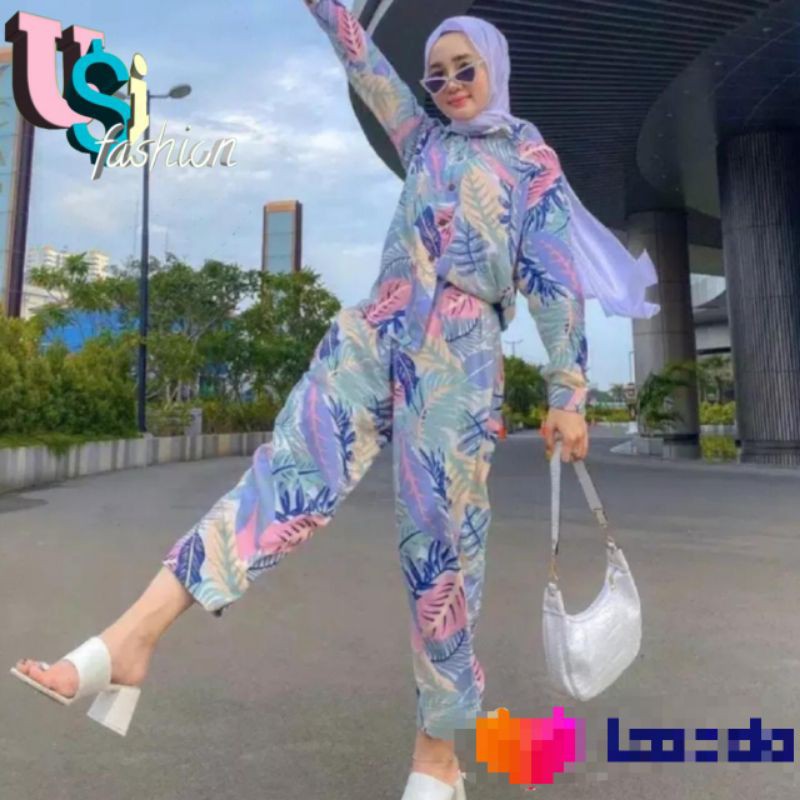 TIE DYE PIYAMA SET / ONE SET MOTIF TERBARU HITS / SETELAN WANITA DEWASA BISA COD-2