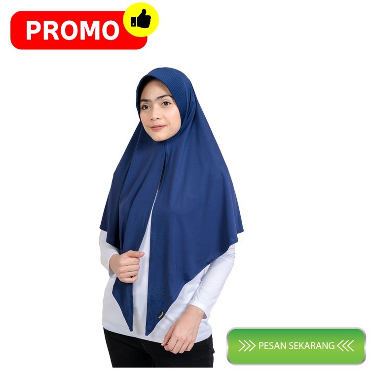 Nisrina jilbab instant belah depan polos Paras m lestari