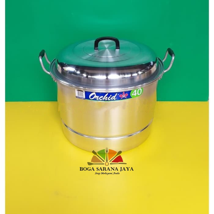Panci Orchid SG 40cm / Panci Kukus / Panci Alumunium / Panci Dandang