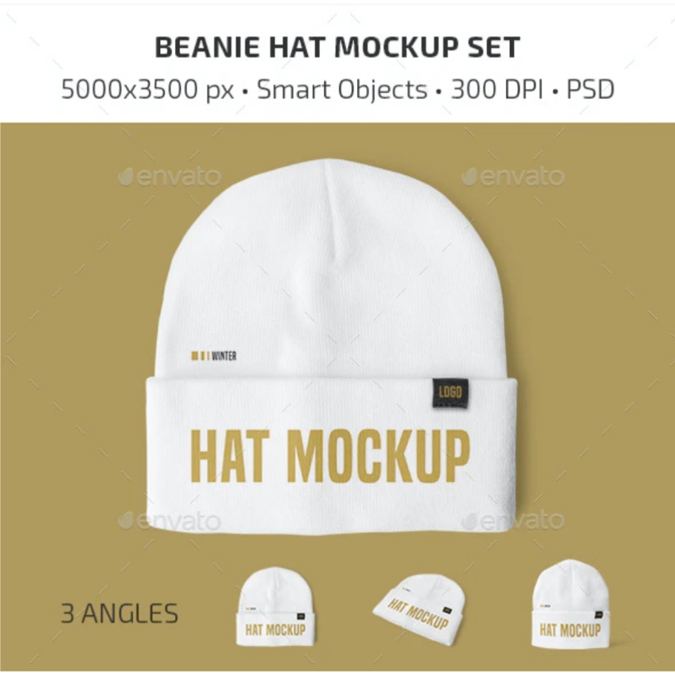 Beanie Hat Mockup Set - Photoshop