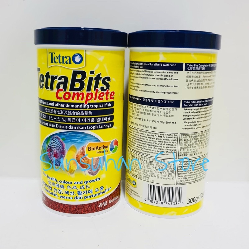 TetraBits Complete 300Gr / 1000ml Tetra Bits 300 G Gr Gram