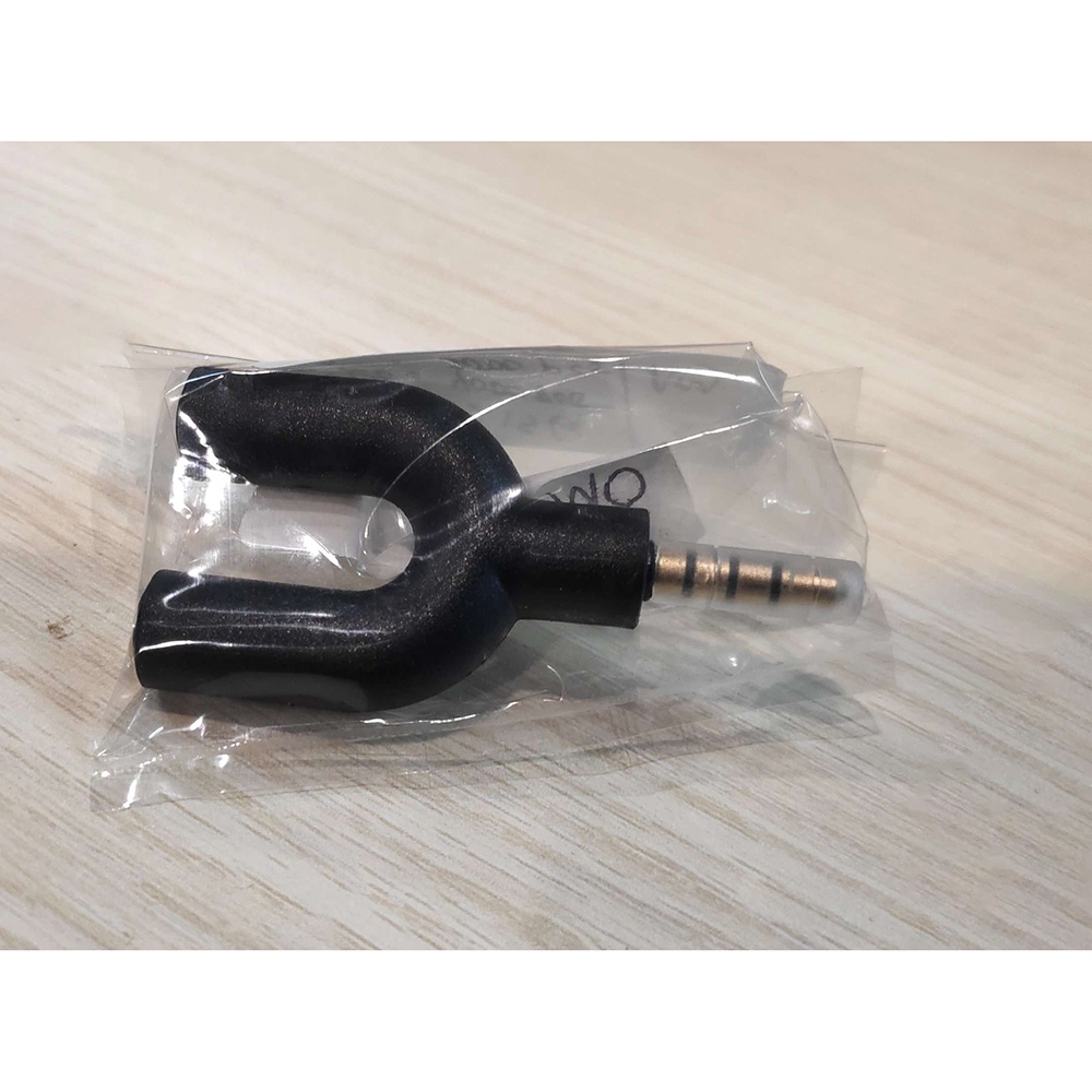 TaffSTUDIO Splitter Audio Shape U 3.5mm ke Headphone &amp; Mic - K0650