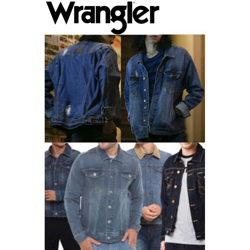 JACKET DENIM/JEANS WRANGLER, JAKET JEANS PRIA DAN WANITA ( UNISEX )