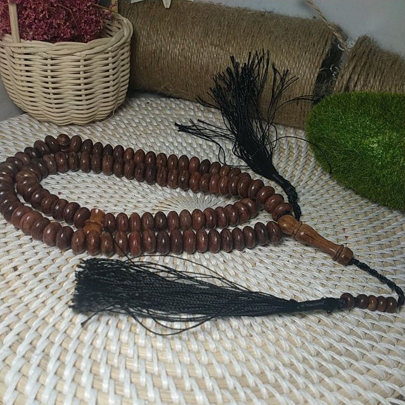 Tasbih 99 kayu Ulin Menang matif tasbeh  Thailand