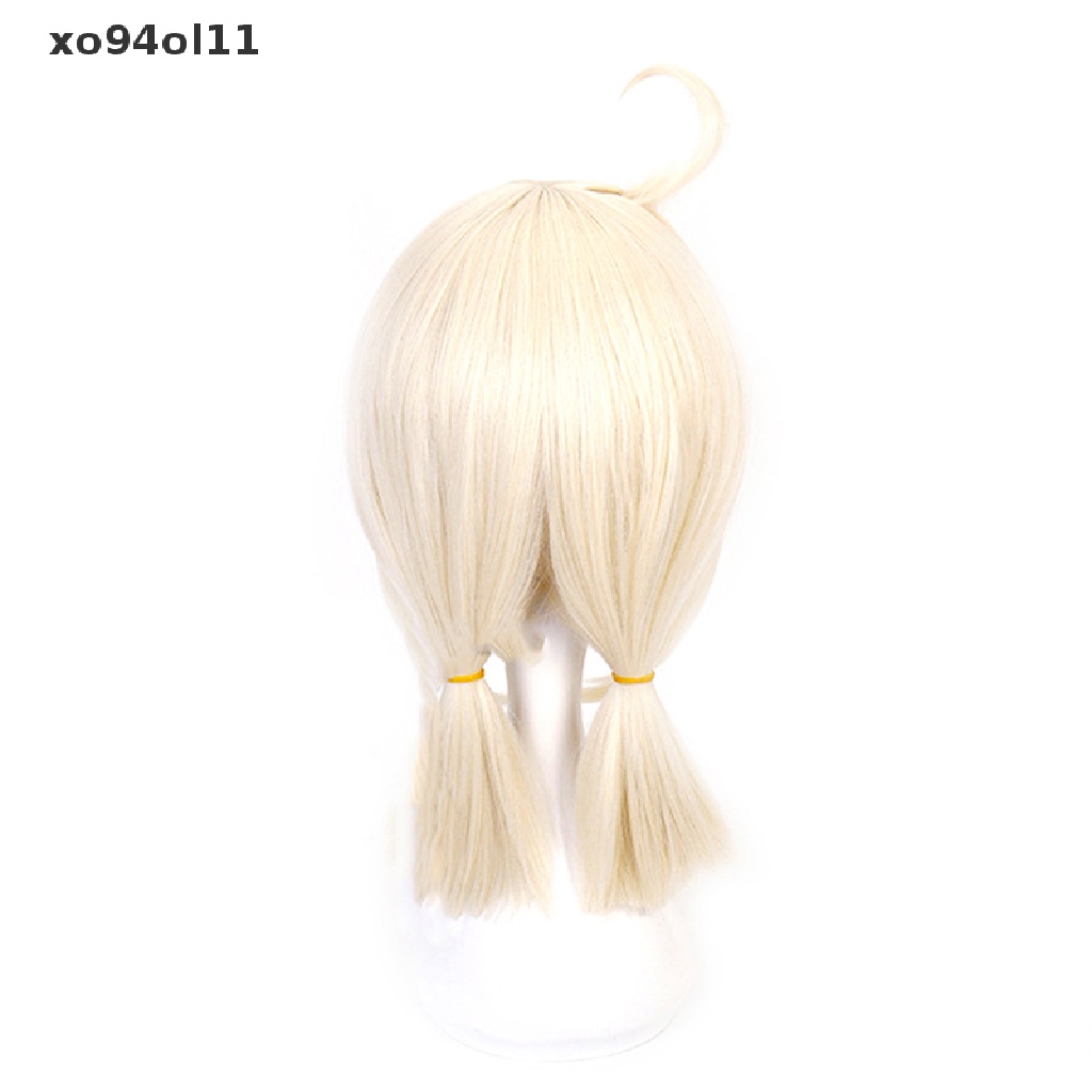 Xo Genshin Wig Rambut Sintetis Tahan Panas Warna Beige Untuk Cosplay