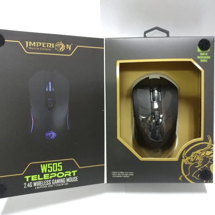 MOUSE Wireless GAMING IMPERION TELEPORT W505 Wireless RGB RECHARGABLE