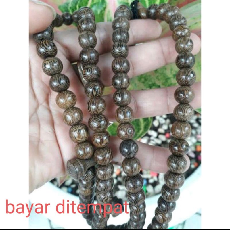Tasbih galih kelor asli tasbih kayu bertuah souvenir tasbih murah