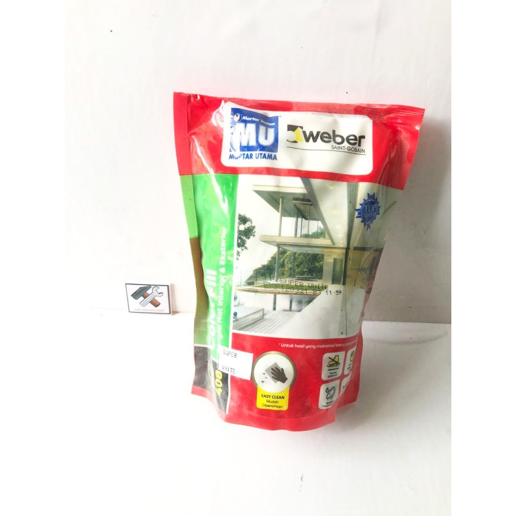 SEMEN PUTIH ANTI BOCOR WATER PROOF UNTUK KOLAM BAK MANDI KOLAM IKAN ATAP COR CORAN SUPER WHITE CEPAT