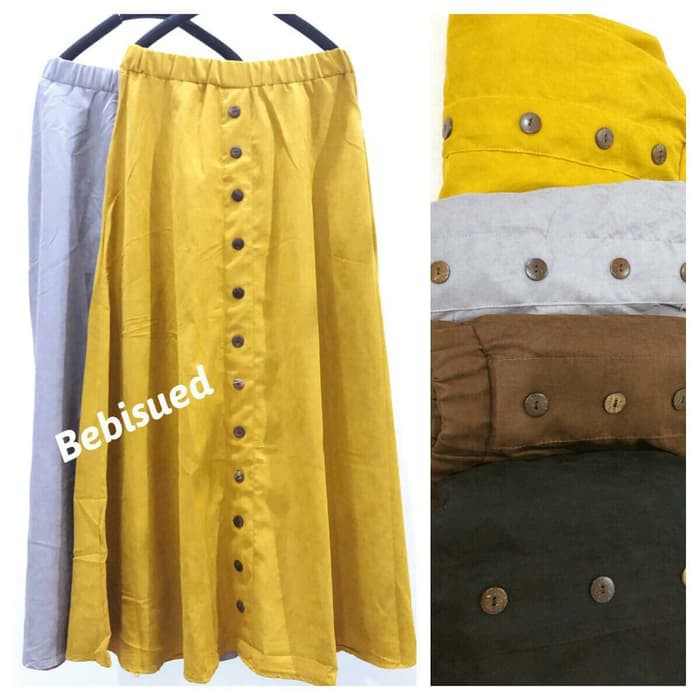 Rok button - Abu-abu Muda