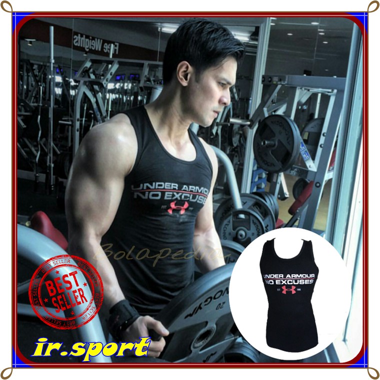 kaos gym singlet kaos singlet fitness training singlet pria atasan murah pakaian pria singlet gym