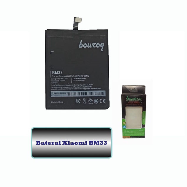 Baterai  BQ BM33 Batre Xiaomi Mi4i Battery Bouroq Double Power Batre Tanam