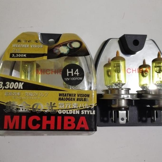 Diskon Michiba H4 Kuning 90/100 Watt/Bohlam Michiba H4 Kuning 90/100 Watt Diskon