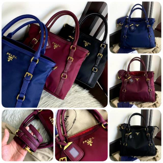 #4380 (265)PRADA Tessuto Saffiano Nylon Tote Bag SS19