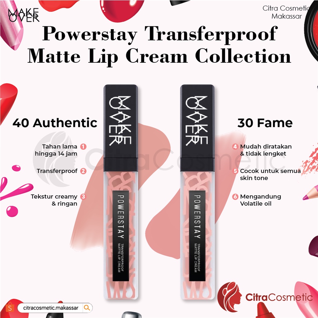 Make Over Powerstay Transferproof Matte Lipcream