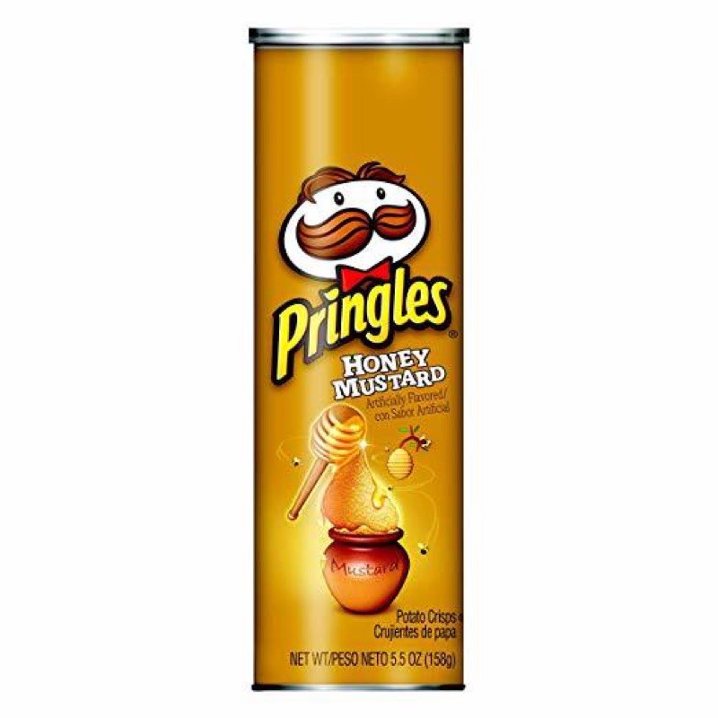 

Pringles Honey & Mustard Flavoured Potato Crisps Chips [158gr