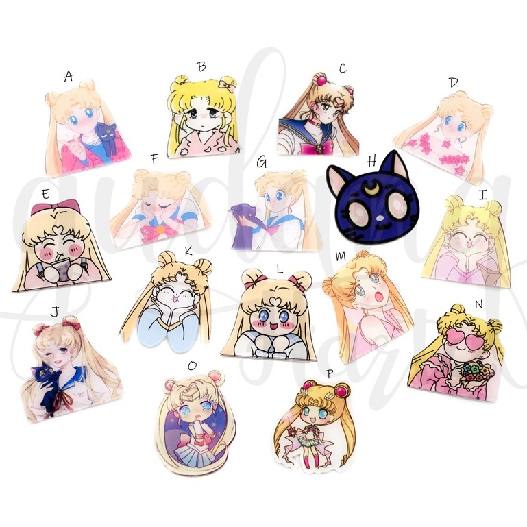 Pin Akirlik Sailormoon Lucu Pin Tas Hijab Kartun Jepang Bros Lucu GH 208482