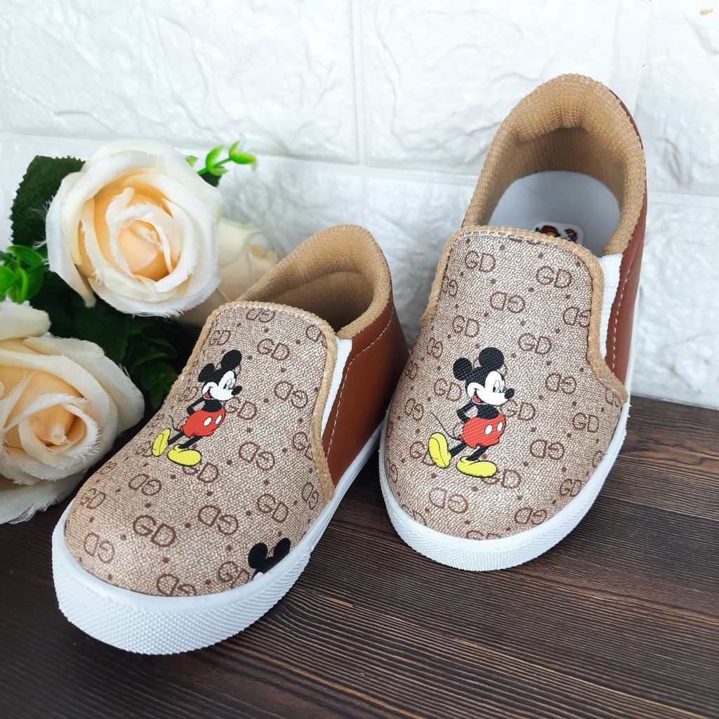 [TAMAN SEPATUKU] SEPATU TRENDY MURAH MICKEY MOUSE LUCU SLIP ON 1 2 3 4 5 6 TAHUN DAX05