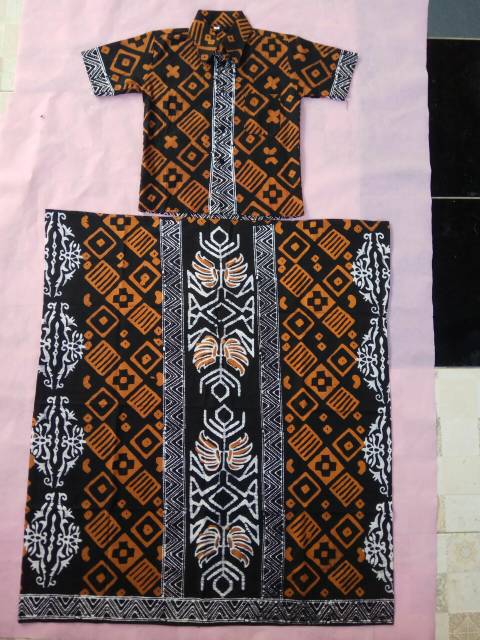 BAJU SETELAN ANAK 4TH SAMPAI 9TH MUSLIM ETHNIC SARUNG BATIK CAP DAN HEM KELAS TK-2SD MODERN MURAH