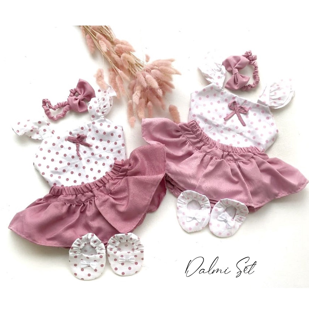 GEMPITA / TALITHA / GIANNA / NALISA / MICHA Dalmi audrey SAKURA Baju Jumper  Bunga Bandana Sepatu Pergi Lucu Fashion Anak Bayi Terlaris Murah