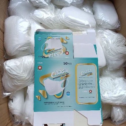 Duckbill Chasa putih isi 50 embos