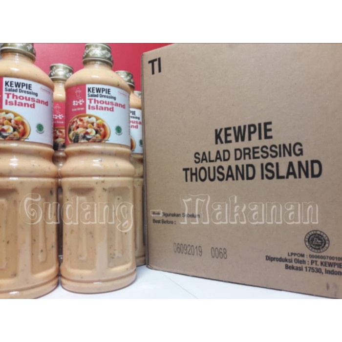 

SAUS-DRESSING- KEWPIE SALAD DRESSING THOUSAND ISLAND 1 LITER -SAUS-DRESSING.