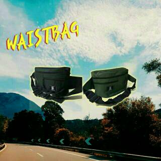 Waistbag murah warna  hijau  army  hitam maroon navy 