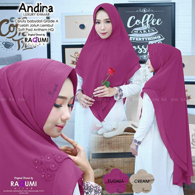 JILBAB ANDIRA CERUTY ORI RAQUMI HIJAB TERBARU AGUSTUS