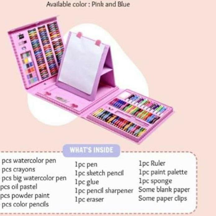 

PROMOSI !!! 9.9 Art set isi 150pics pensil warna set anak crayon full set alat lukis [KODE 79]