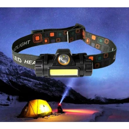 Alat Headlamp Senter Kepala Lampu LED USB Recharger High Power [ALT18]