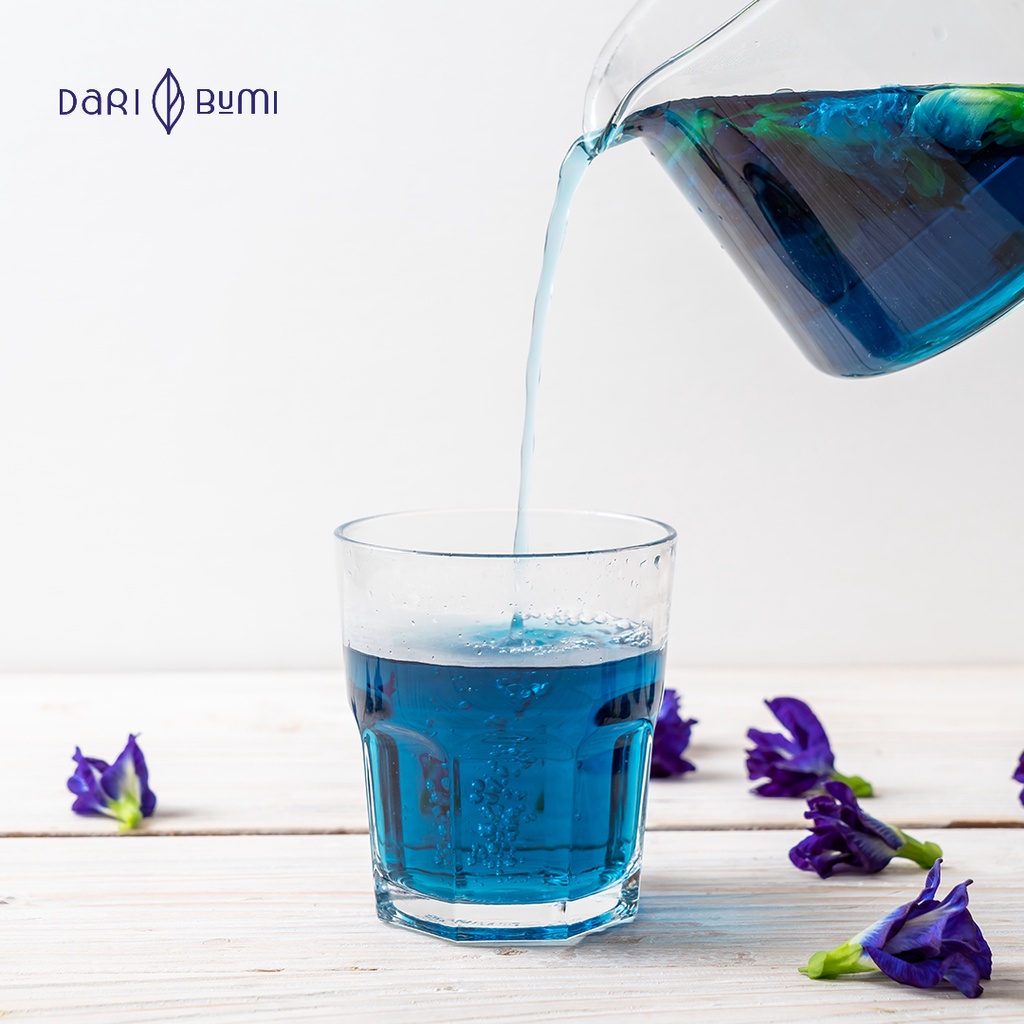 Teh Bunga Telang Kering Daribumi Butterfly Pea Teh Herbal