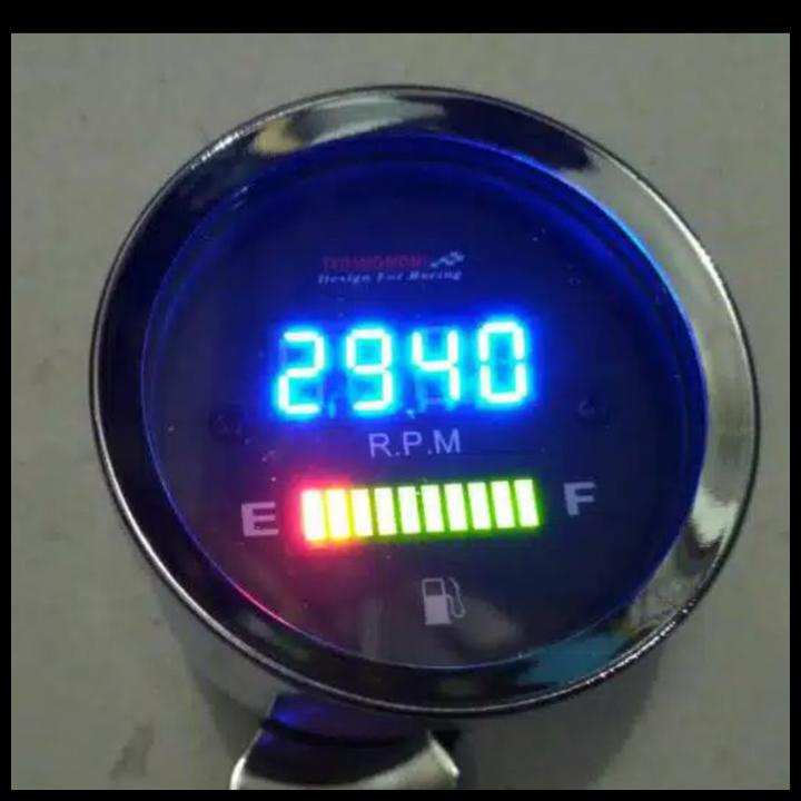 Rpm Plus Ampere bensin digital Led motor universal
