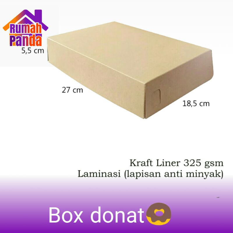 

box donat lamanasi anti minyak ukuran 6 donat