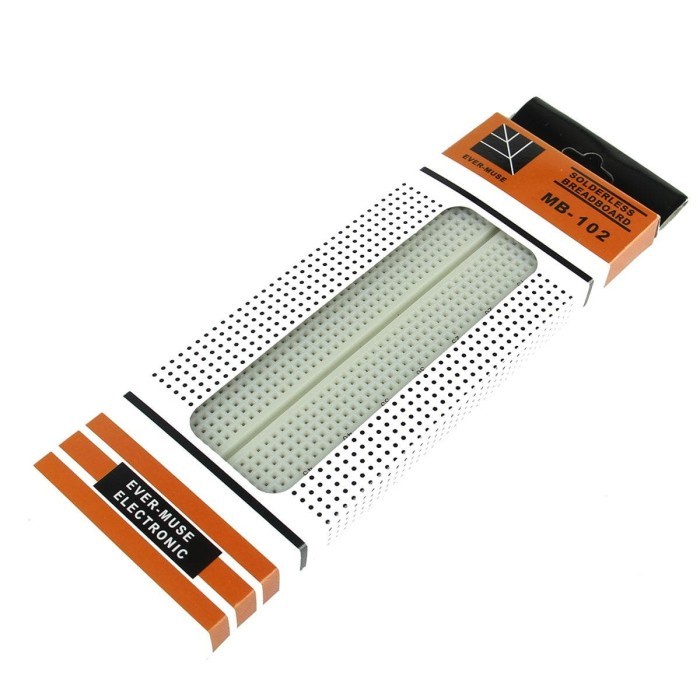 Breadboard 830 Lubang Point Solderless Proto Bread Project Board MB102