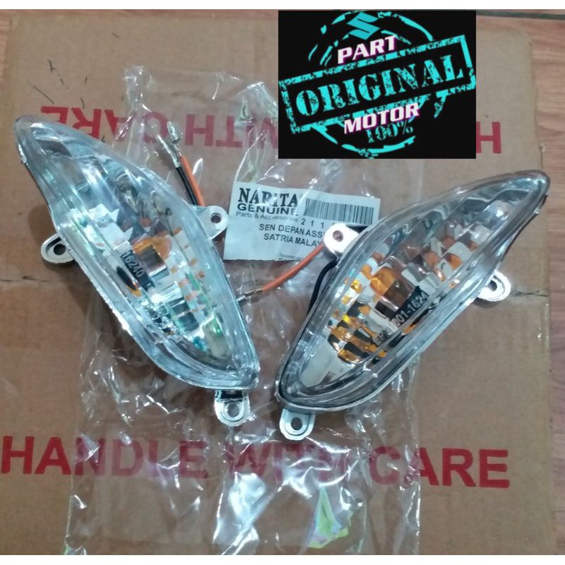 sen sein depan assy sepasang bening satria 2tak hiu lscm merk NARITA