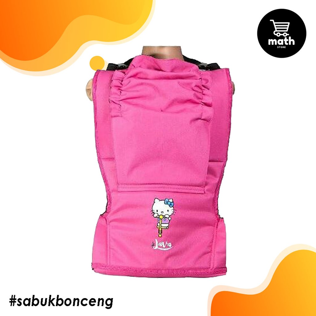 Sabuk Bonceng Anak Motor De Java (Penahan Pantat + Penahan Kepala) Doraemon