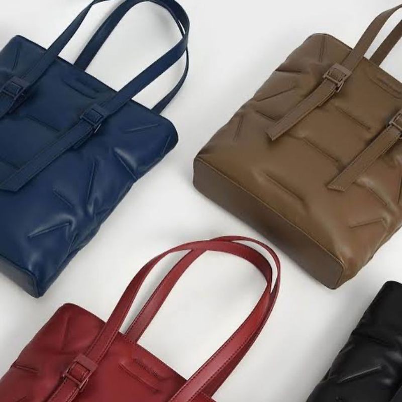 CK Puffer Double Handle Tote / cnk bag