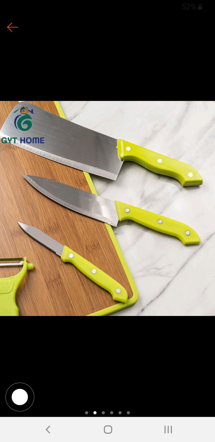 Pisau Set Stainless  Dilapis Anti Lengket 1 Set Isi 6 Termurah