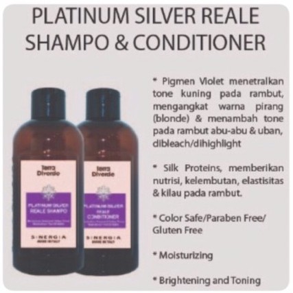 Ilvasto Terra Diverde Shampoo Platinum Silver 500ml FREE CONDITIONER