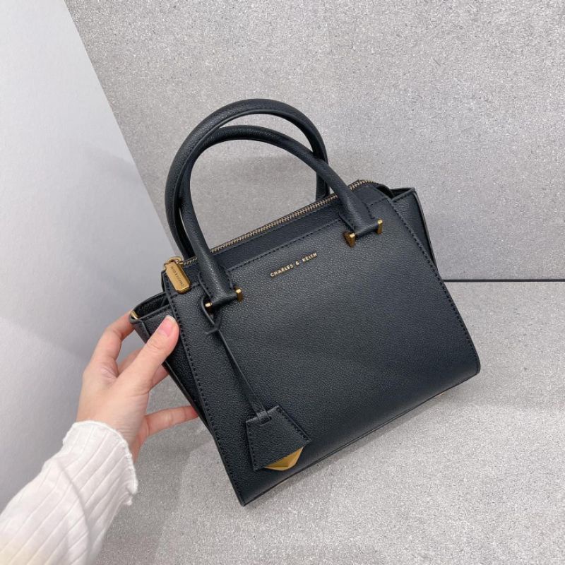 7.7 SALE | CK Structured Trapeze Bag / CK Double Handle Trapeze Tote Bag
