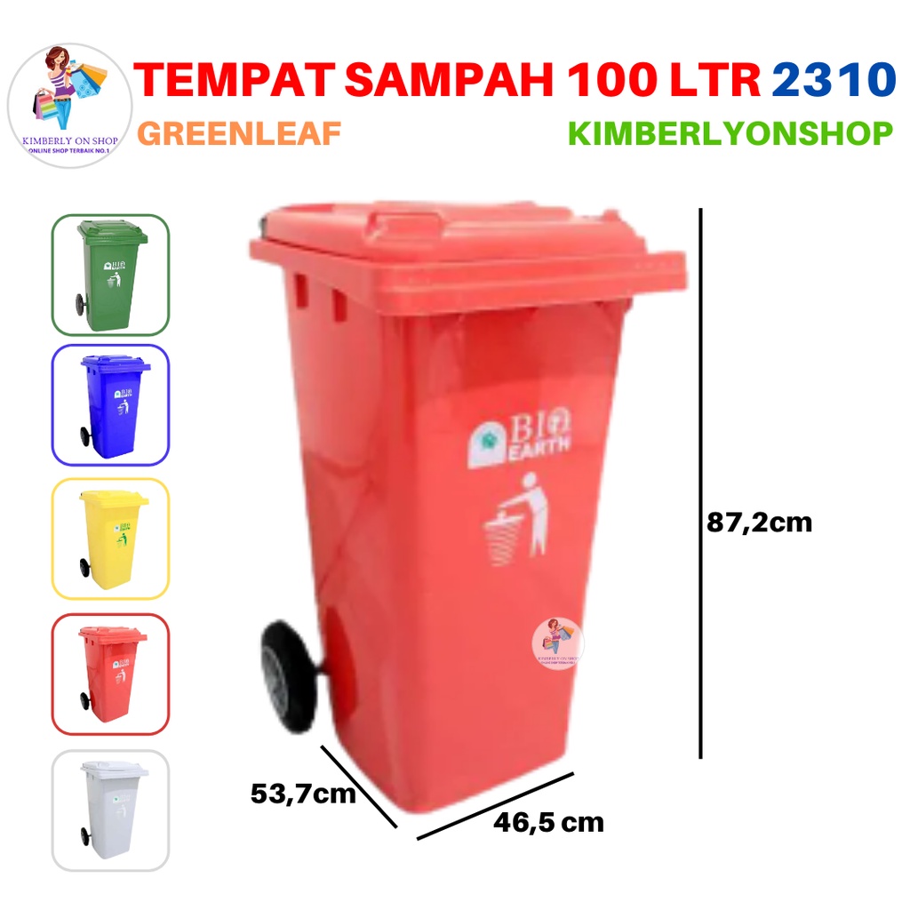 Tempat sampah BIO 100 liter 2310 green leaf