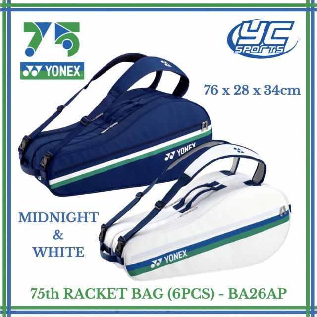 Limited Edition Tas Tenis Tennis Yonex 75th 6R Anniversary Original