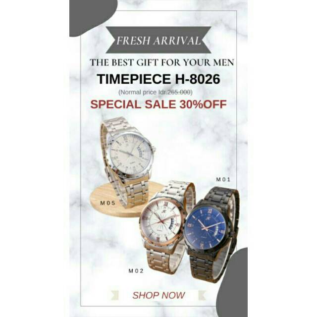 Jam tangan Jims Honey kode 8026