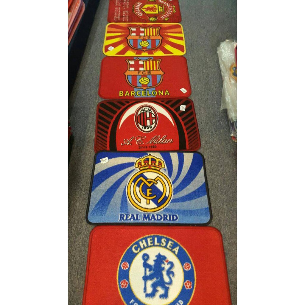 Stok Terbatas Keset Kaki / Lantai Antiselip Karakter Club Bola PROMO MURAH