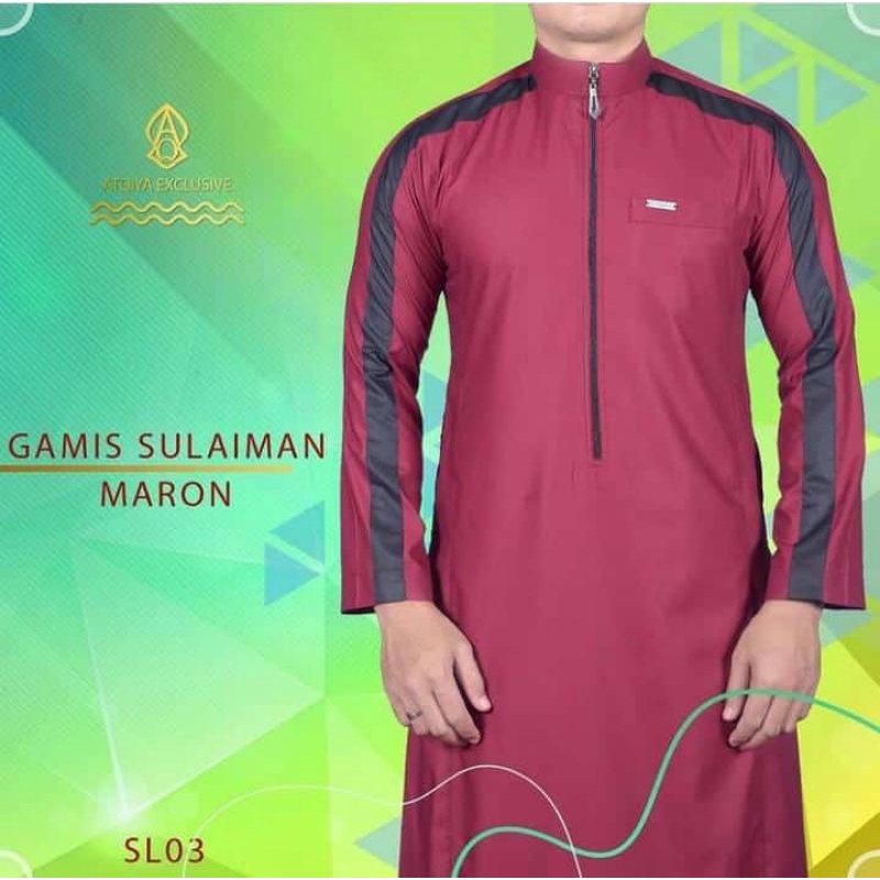 Gamis Atqiya Sulaiman/Gamis Pria/Gamis Keren