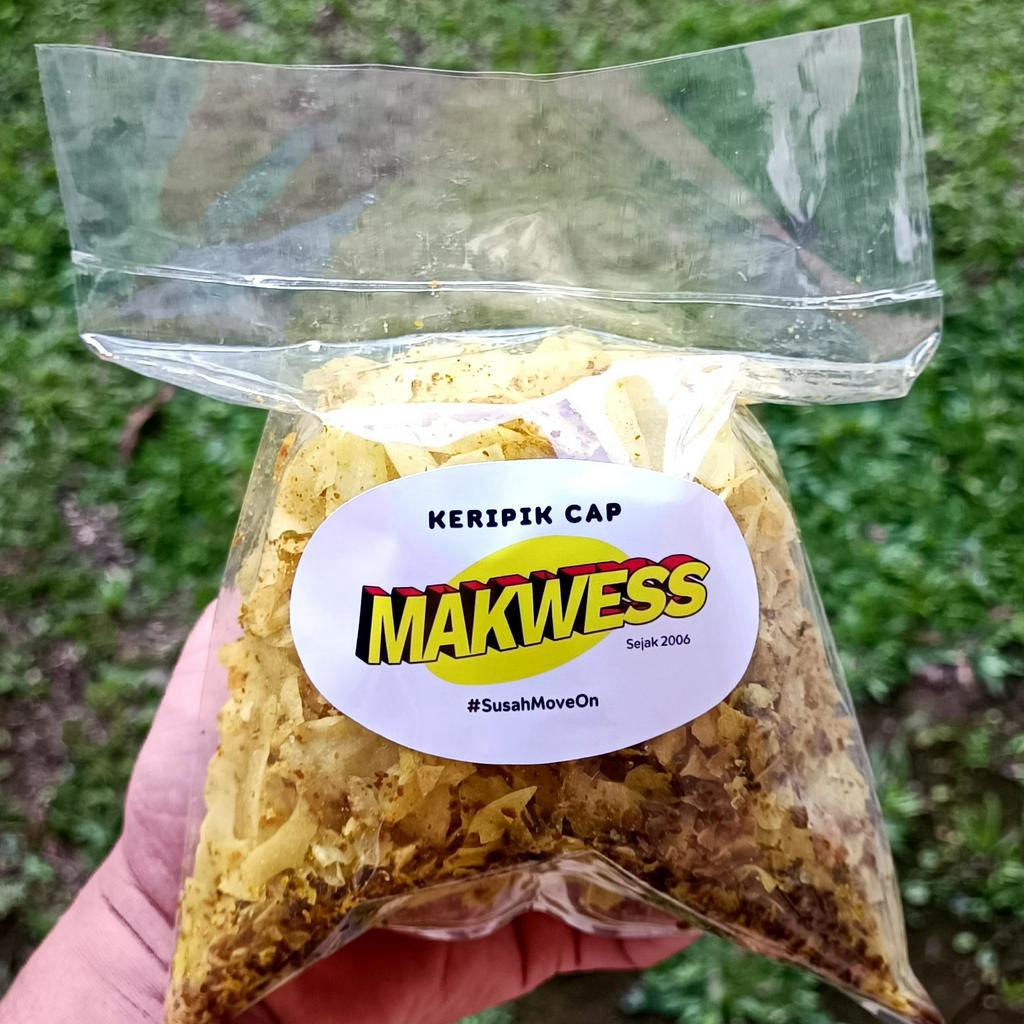 

Keripik Singkong Garing Tanpa Minyak Rasa Lava Ijo Cap Makwess