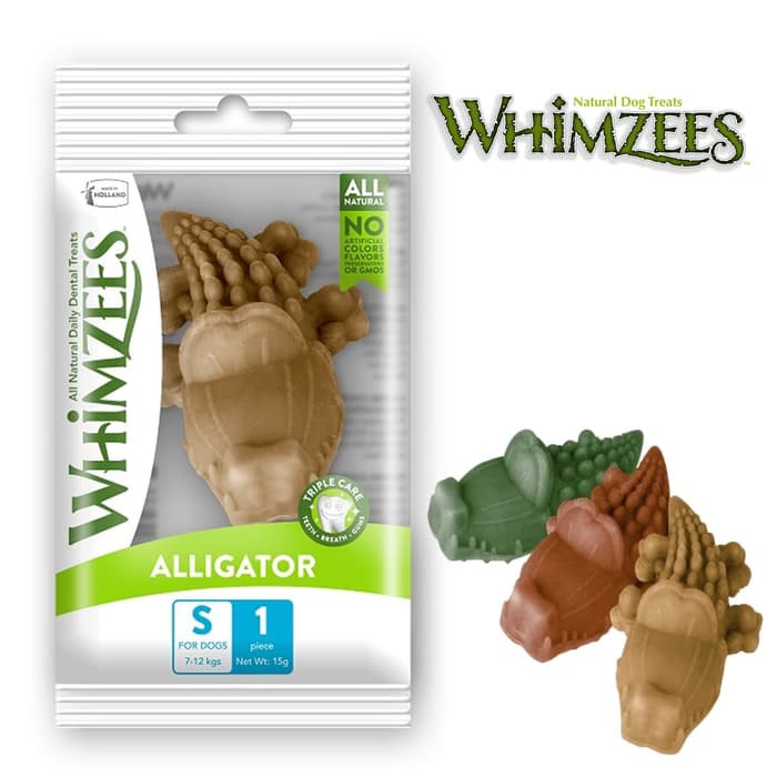 

WHIMZEES Dog Dental Chew Vegetarian Alligator Small 1pc
