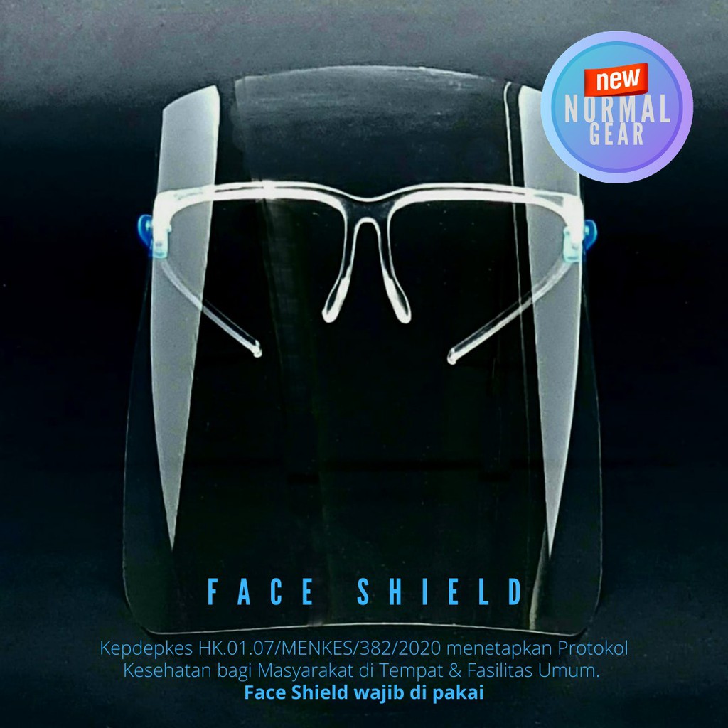 Face Shield Kacamata APD Pelindung Wajah Masker Muka Splash Proof Mask Anti Kuman bakteri Virus